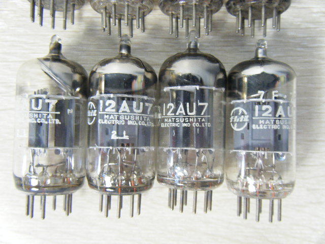 1な2☆National ナショナル製 真空管 12AU7×4 12BH7A×4 全8