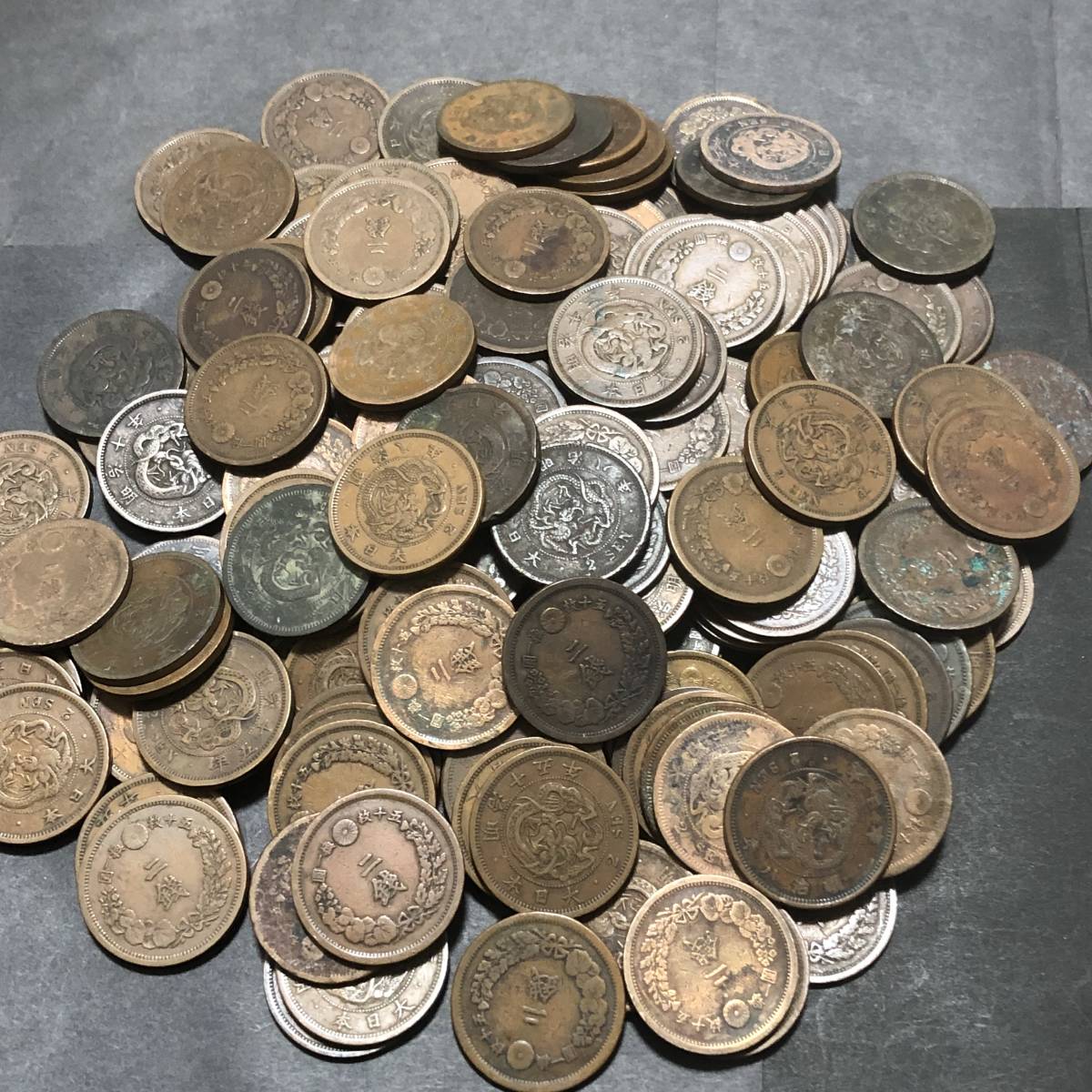 Yahoo!オークション 「2銭銅貨明治17年」の落札相場・落札価格 2銭銅貨