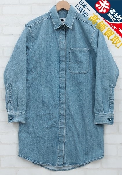 2026，正規品 4T9812/MM ウォッシュ加工ロングデニムシャツ マルジェラ Margiela S32DL0097 S30315(トップス)｜売買されたオークション情報、yahooの商品情報をアーカイブ公開 - オークファン 女性用
