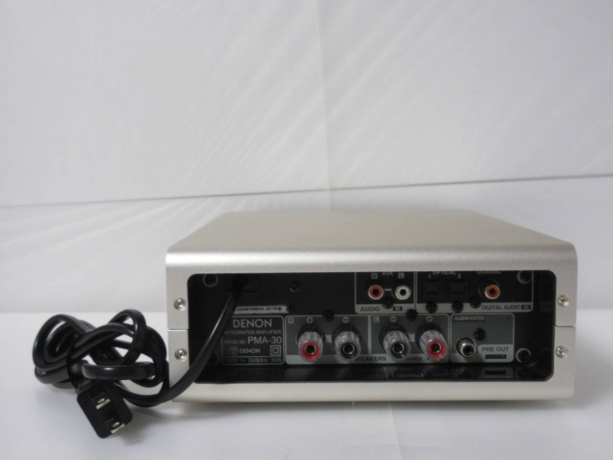 DENON PMA-30 2017年製 展示品1年保証 コンパクト設計のプリメイン 
