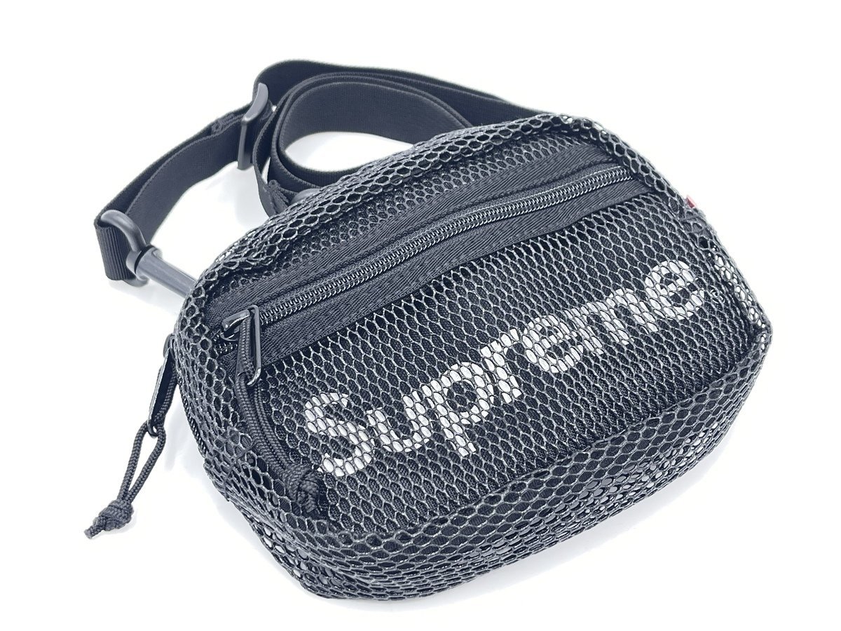 安い，人気SALE Supreme 20SS ショルダーバッグ Small shoulder bag シュプリーム あみバッグ ロゴ入り サイズ 18&times;13&times;3.5 ブラック ミニバッグ(その他)｜売買されたオークション情報、yahooの商品情報をアーカイ その他