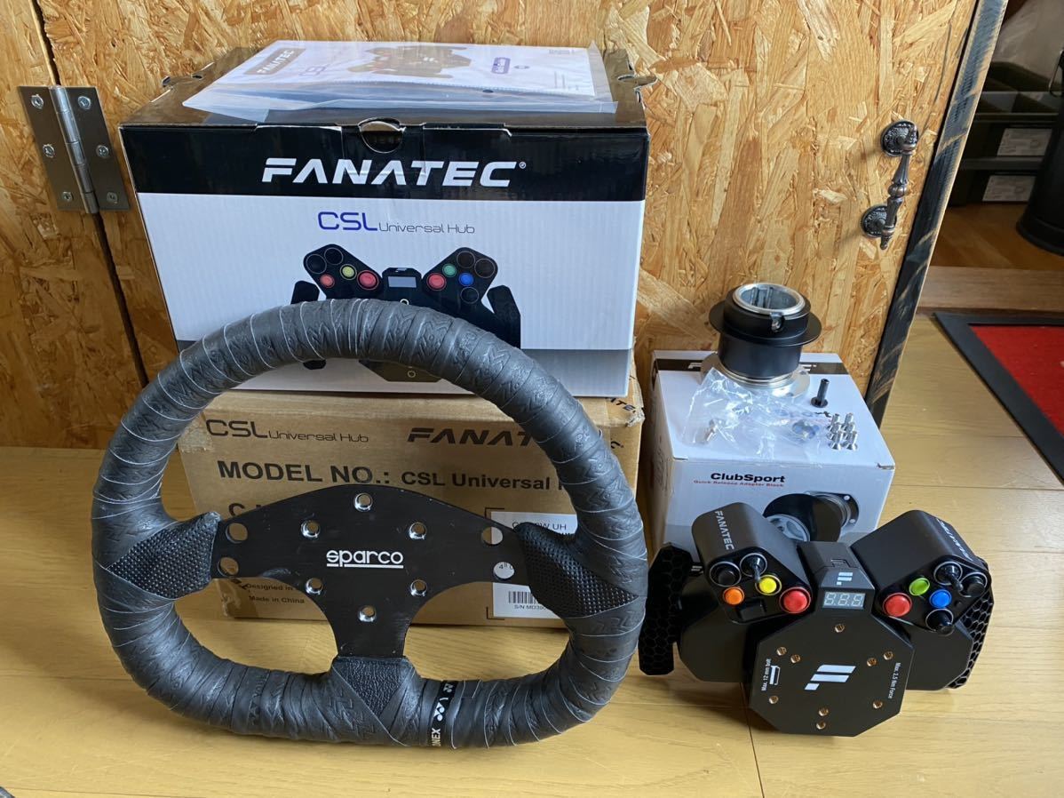 FANATEC CSL Universal Hub QR1 Wheel-Side ステアリングセット(テレビ 