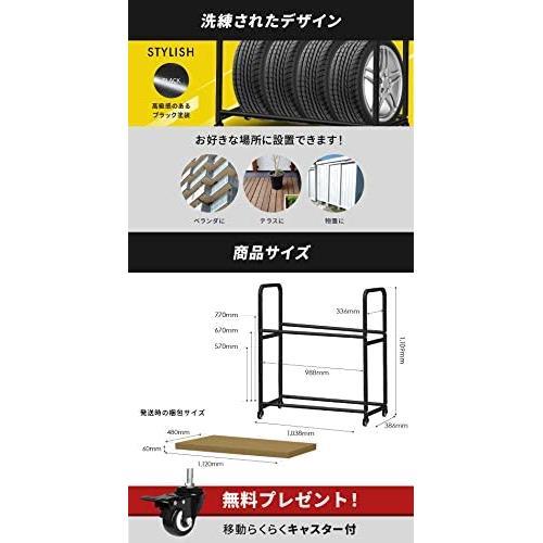 タイヤラック 8本 キャスター付き,インテリア・寝具 YouTen(ユーテン)タイヤラック キャスター付き 耐荷重300キロ ロック機能付き 2段式 8本 4本 タイヤ収納 普通車 軽自動車 大型車 RV車 4WD