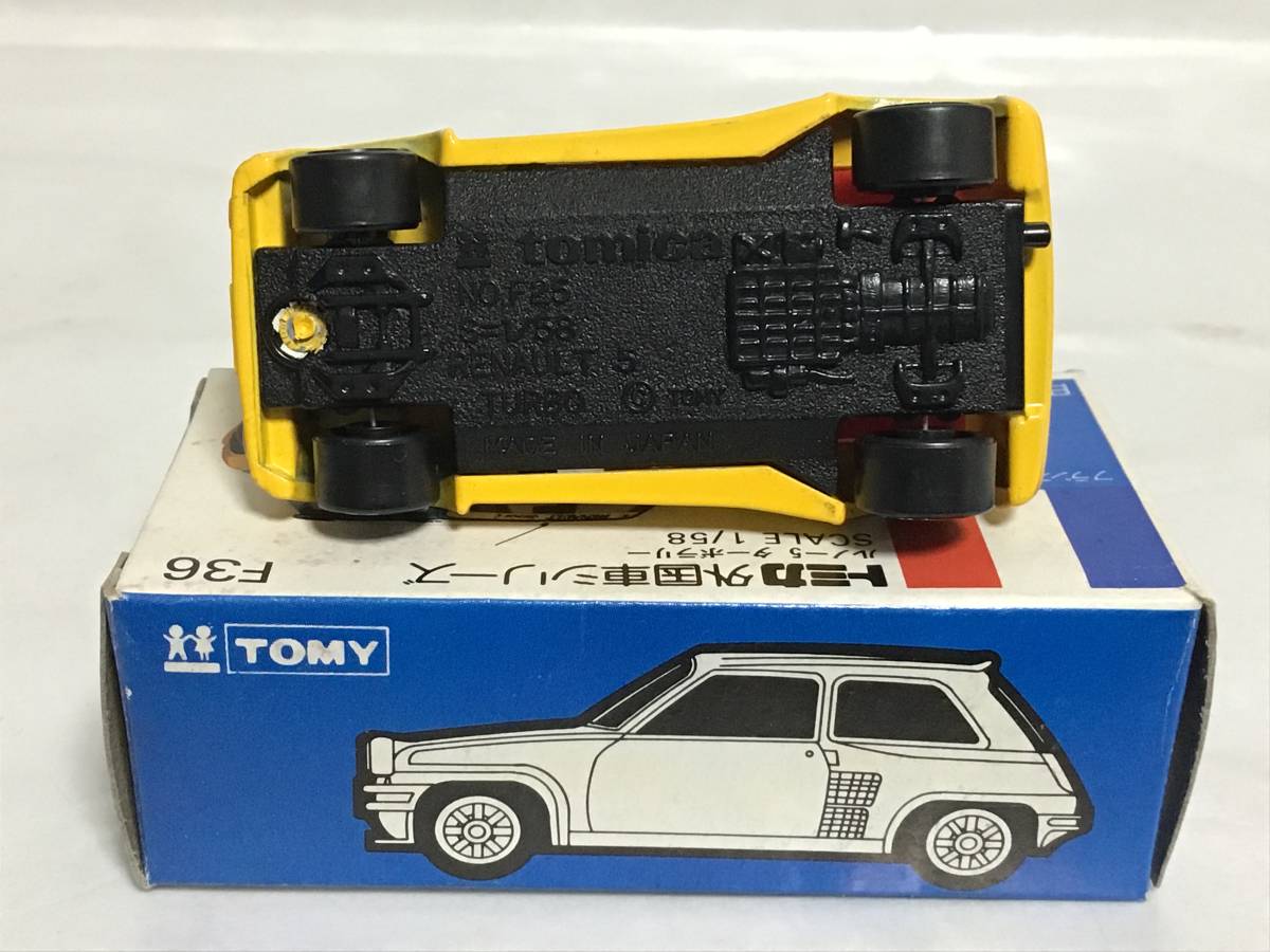 トミカ 青箱 No.F36 ルノー5 ターボラリー 日本製 箱無 J