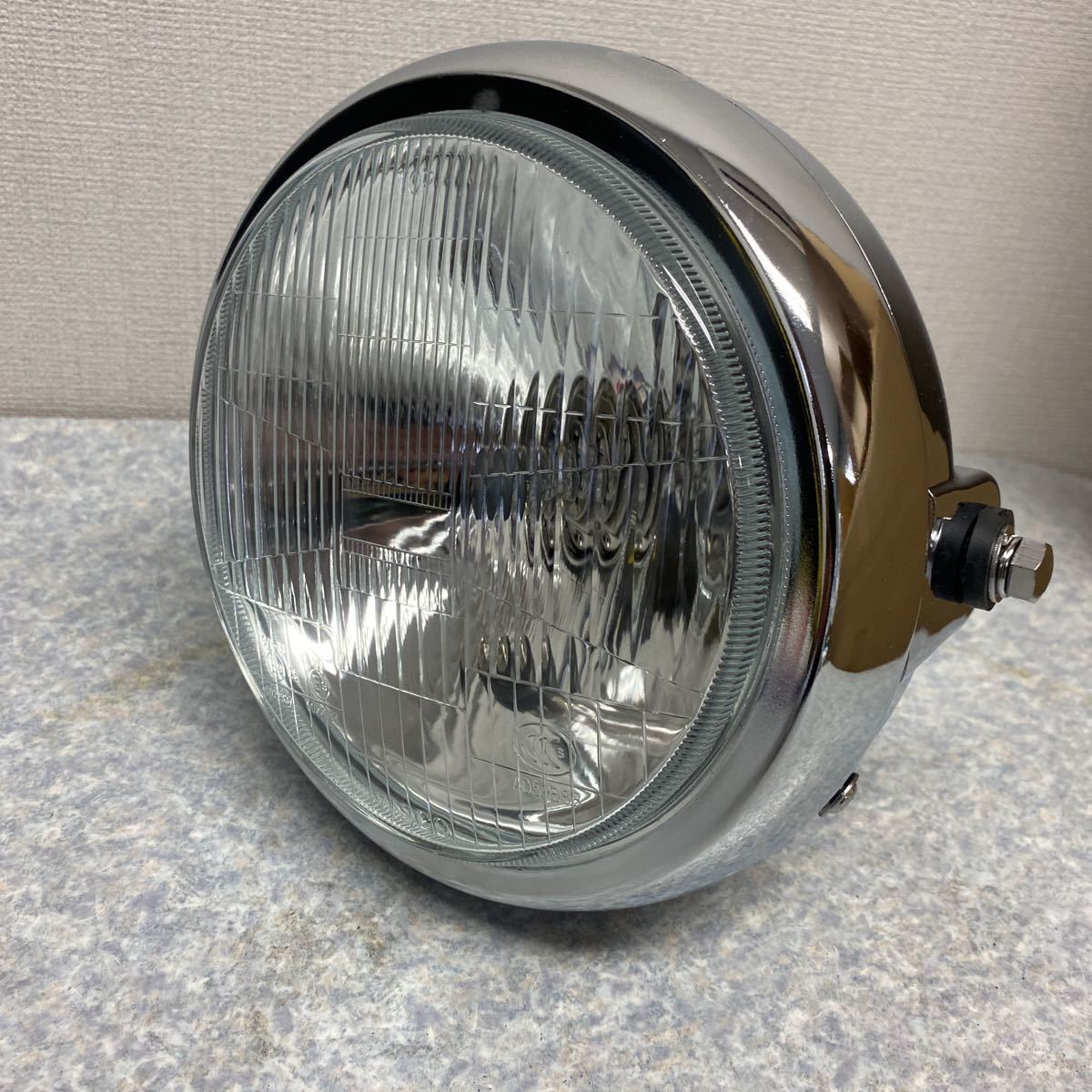 純正ヘッドライト　gt380　gs400　gsx400e　gsx250e 汎用メッキ180パイヘッドライト GS400 GSX400E CB400F GT380 KH250