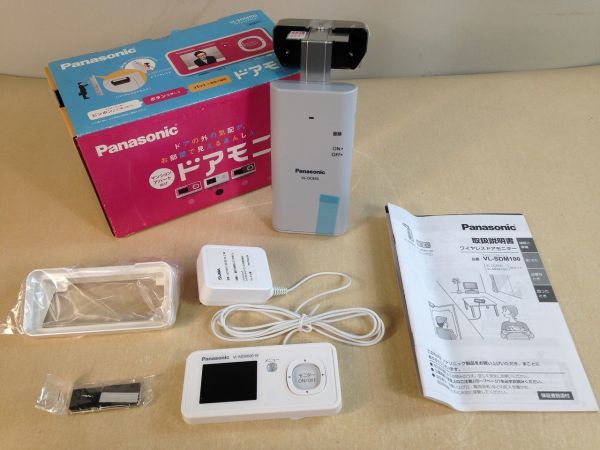 定番人気，SALE BU4 ほぼ パナソニック ワイヤレスドアモニター ドアモ二 Panasonic VL-SDM100 取扱説明書付き セキュリティ N(インターホン、ドアホン)｜売買されたオークション情報、yahooの商品情報をアーカイ インターホン、ドアホン