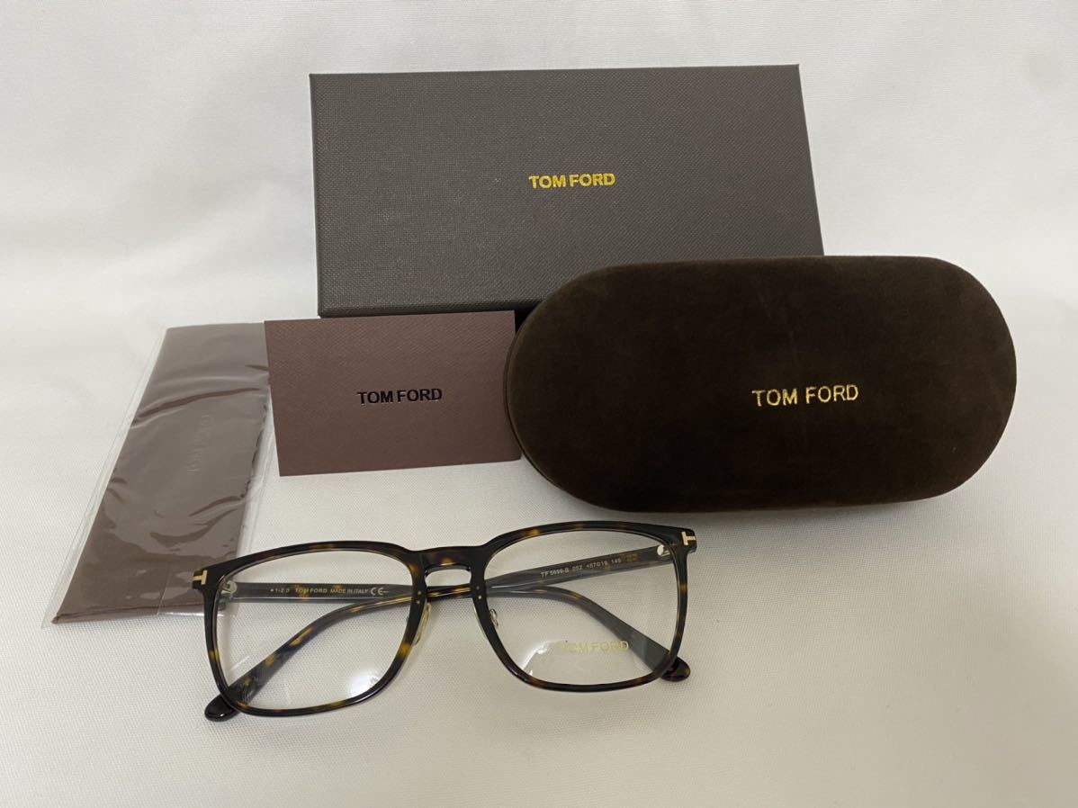 トムフォード メガネフレーム TOMFORD TF5699-B 052 美品 伊達眼鏡 