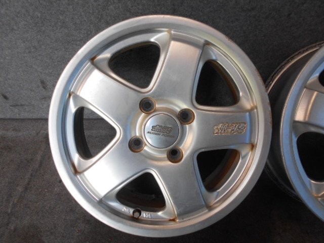 中古 MUGEN 無限 ホイール 14×5J 4H PCD100 4本セット 14インチ(純正品 