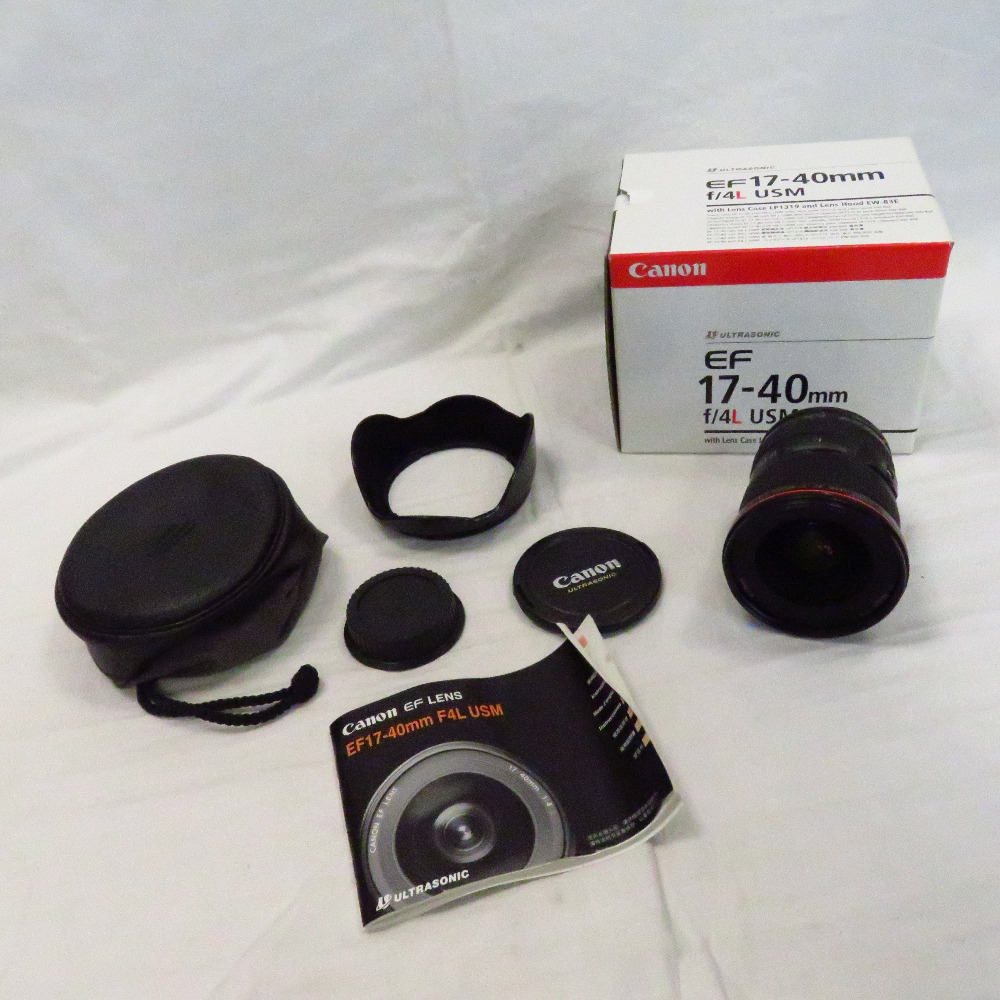 Th912452 キャノン 広角ズームレンズ キャノンEFマウント EF17-40mm F4L USM EF17-404L canon 中古