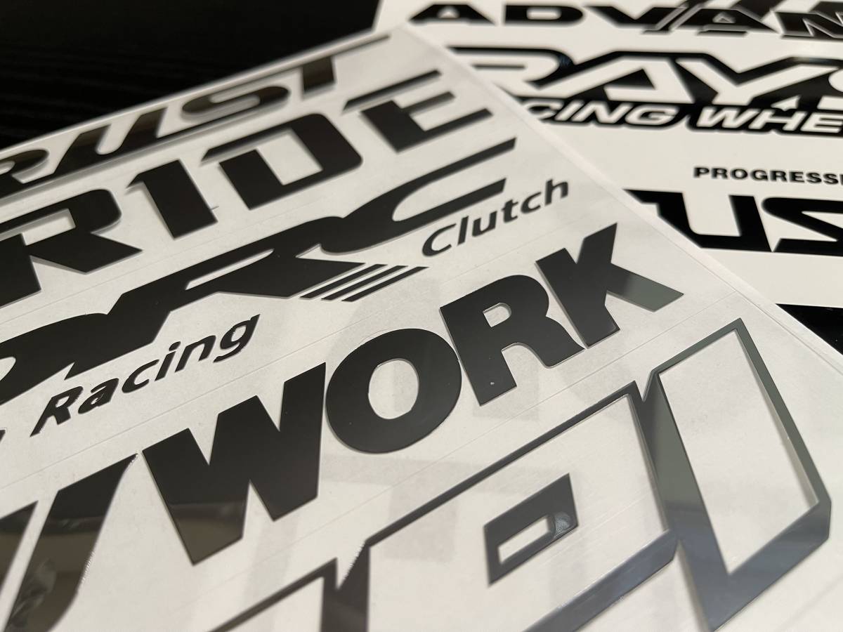 ☆ステッカー製作代行☆6社1セット☆スポンサーLOGO カッティング 