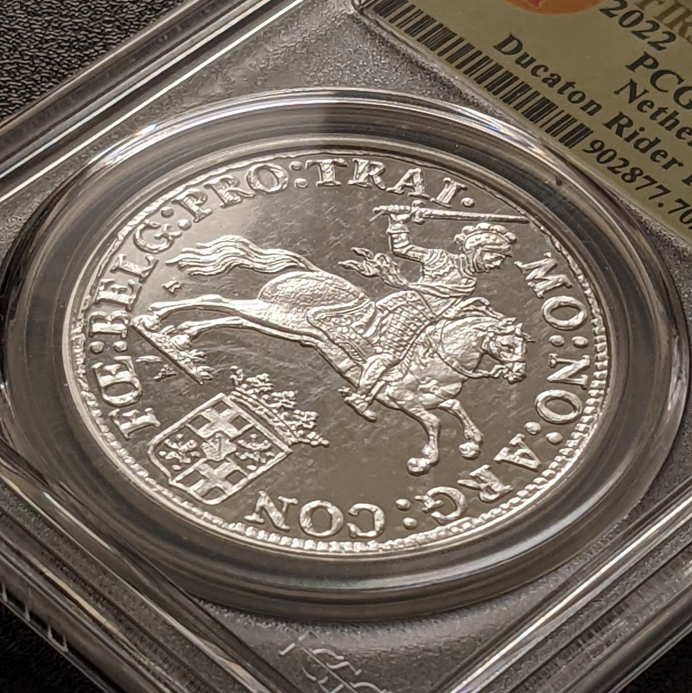 ヤフオク初 シルバーライダー 1円～】2022 オランダ デュカトン 銀貨 
