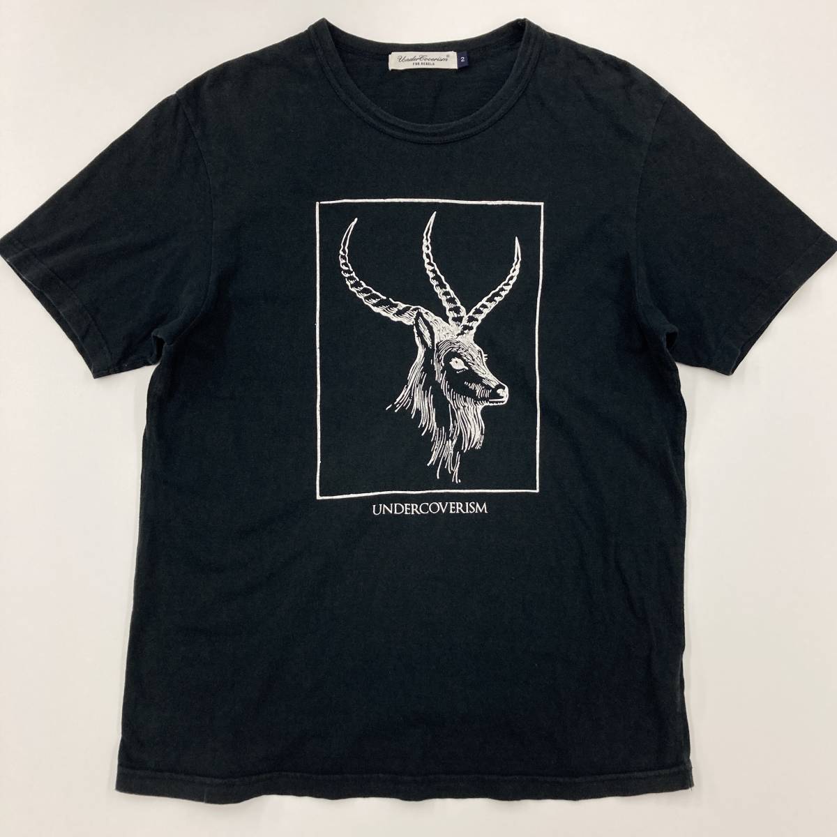 UNDERCOVER Tシャツ シカ ブラック 黒 2サイズ アンダーカバー 半袖 