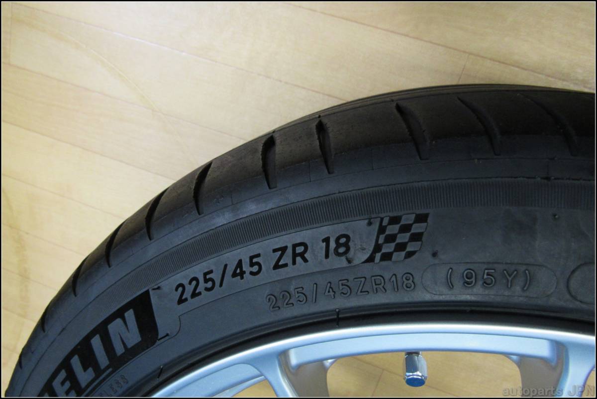 4161☆MICELIN 225/45R18・ENKEI PF03・18×7.5J・ET48・穴5・PCD114.3