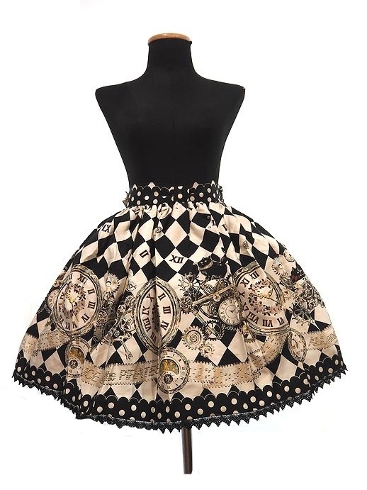 ALICE and the PIRATES 時計じかけのおすましキャットスカート SK　アリスアンドザパイレーツ