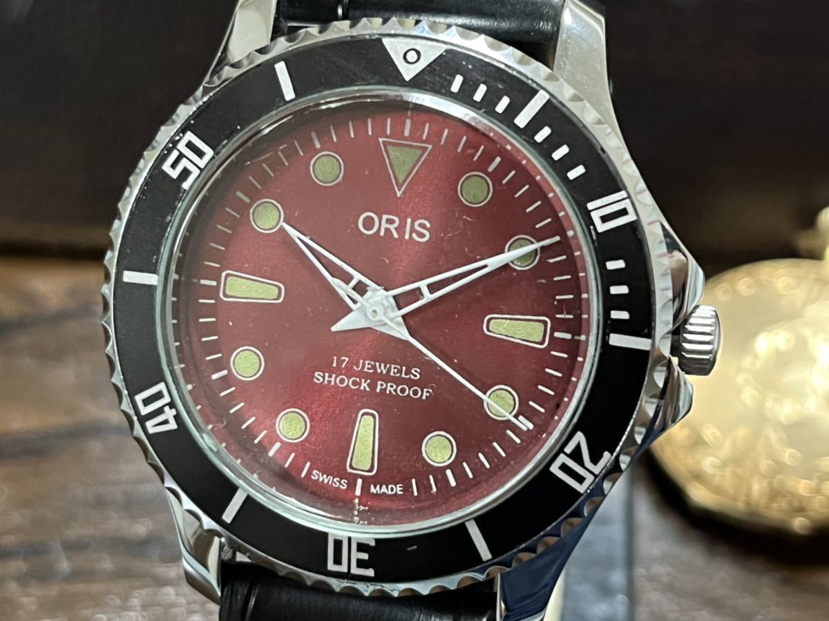 ORIS（オリス）のヴィンテージ手巻き腕時計/レッド12（トゥェレヴ）/未 