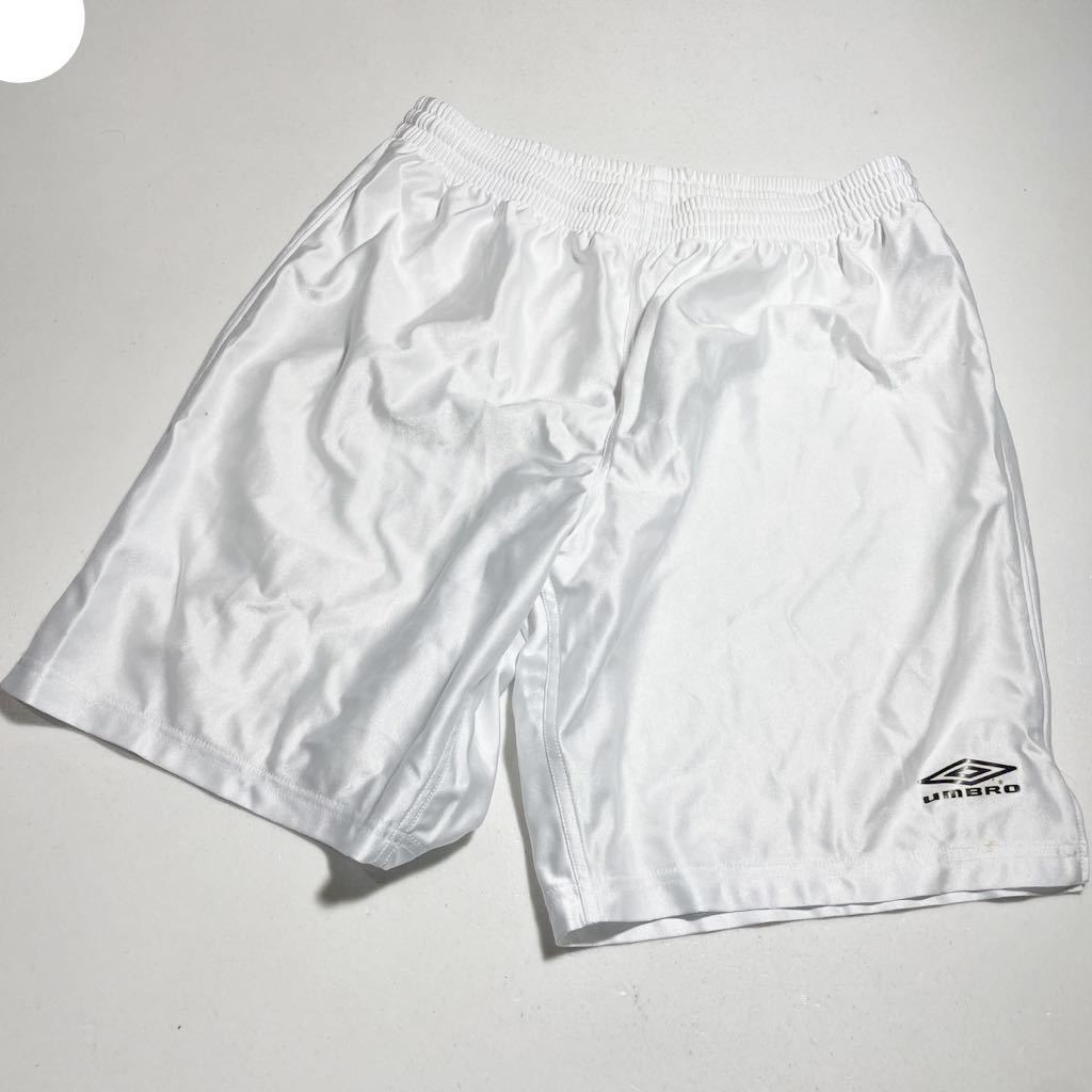 アンブロ umbro 白 ホワイト サッカー トレーニング用 光沢サカパン 