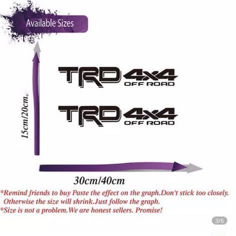 Trdオフロードステッカー 4wd タコマ タンドラ ランクル ハイラックス ステッカー デカール 売買されたオークション情報 Yahooの商品情報をアーカイブ公開 オークファン Aucfan Com
