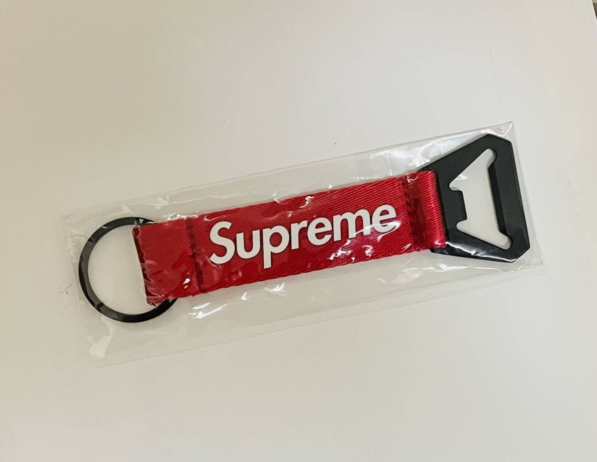 新品 Supreme シュプリーム Bottle Opener Webbing Keychain 栓抜き
