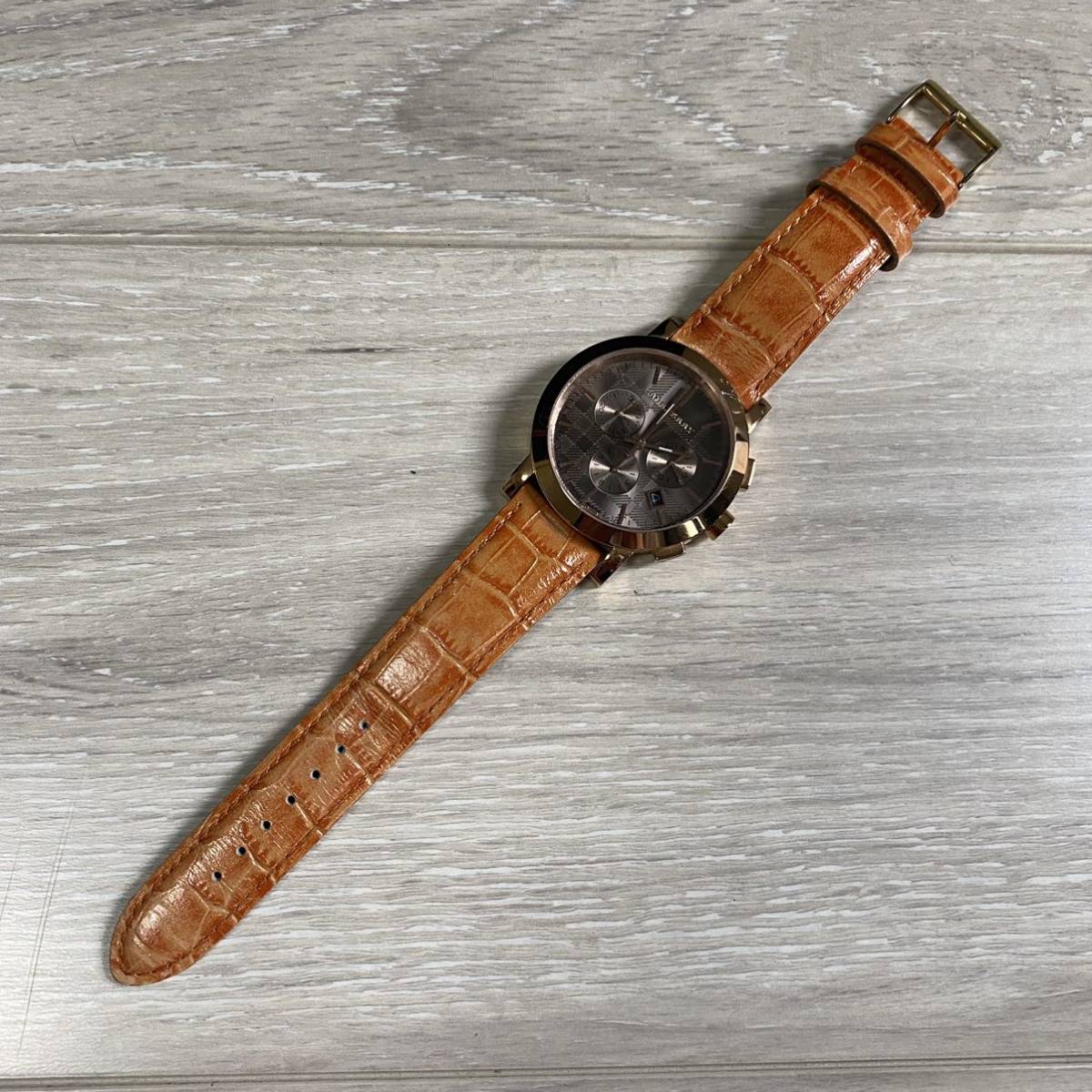 ☆1円スタ☆ BURBERRY バーバリー 腕時計 BU1863クロノグラフ ラウンド 