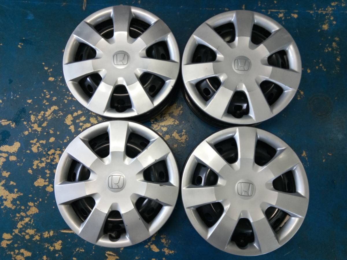 【格安，得価】 ホンダ純正13インチ 鉄ホイール カバー付き 13&times;4.00B ＋40 P.C.D.100 4H ライフ ゼスト等 ゴムバルブは を取り付け済み(純正品)｜売買されたオークション情報、yahooの商品情報をアーカイブ公開 4穴