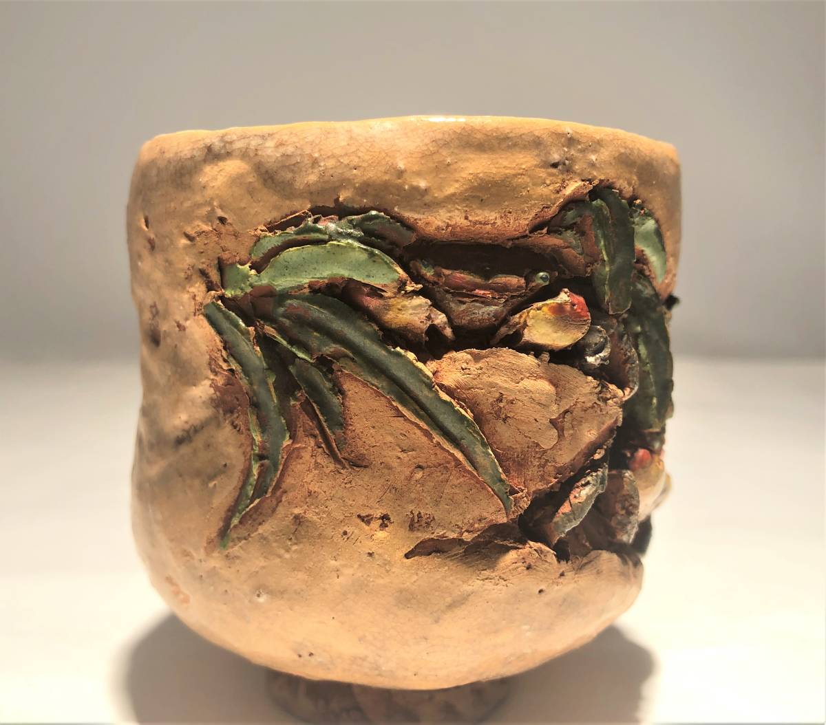 楽山焼水月焼茶器湯呑煎茶蟹2個