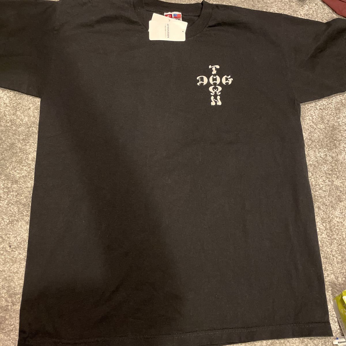 未使用 DOG TOWN tシャツ USA製 BAYSIDE ブラック Lサイズ 訳あり 背面 