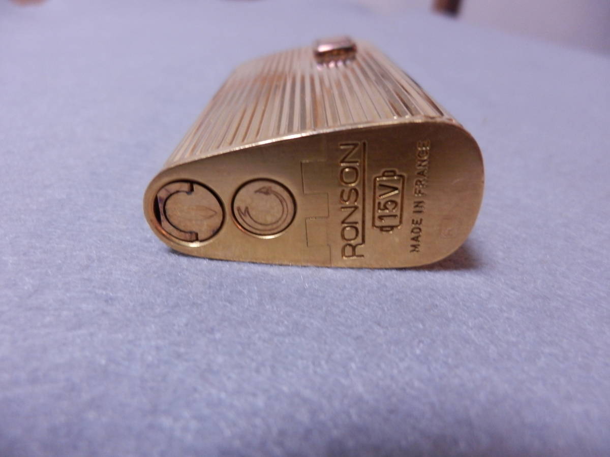 ロンソン RONSON 電子ガスライター 作動未確認 MADE IN FRANCE 15V 