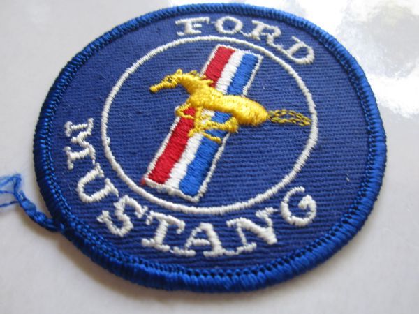 ビンテージ フォードマスタング FORD MUSTANG 馬 青 外車 アメ車 ロゴ