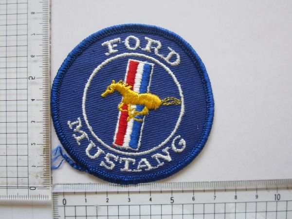 ビンテージ フォードマスタング FORD MUSTANG 馬 青 外車 アメ車 ロゴ