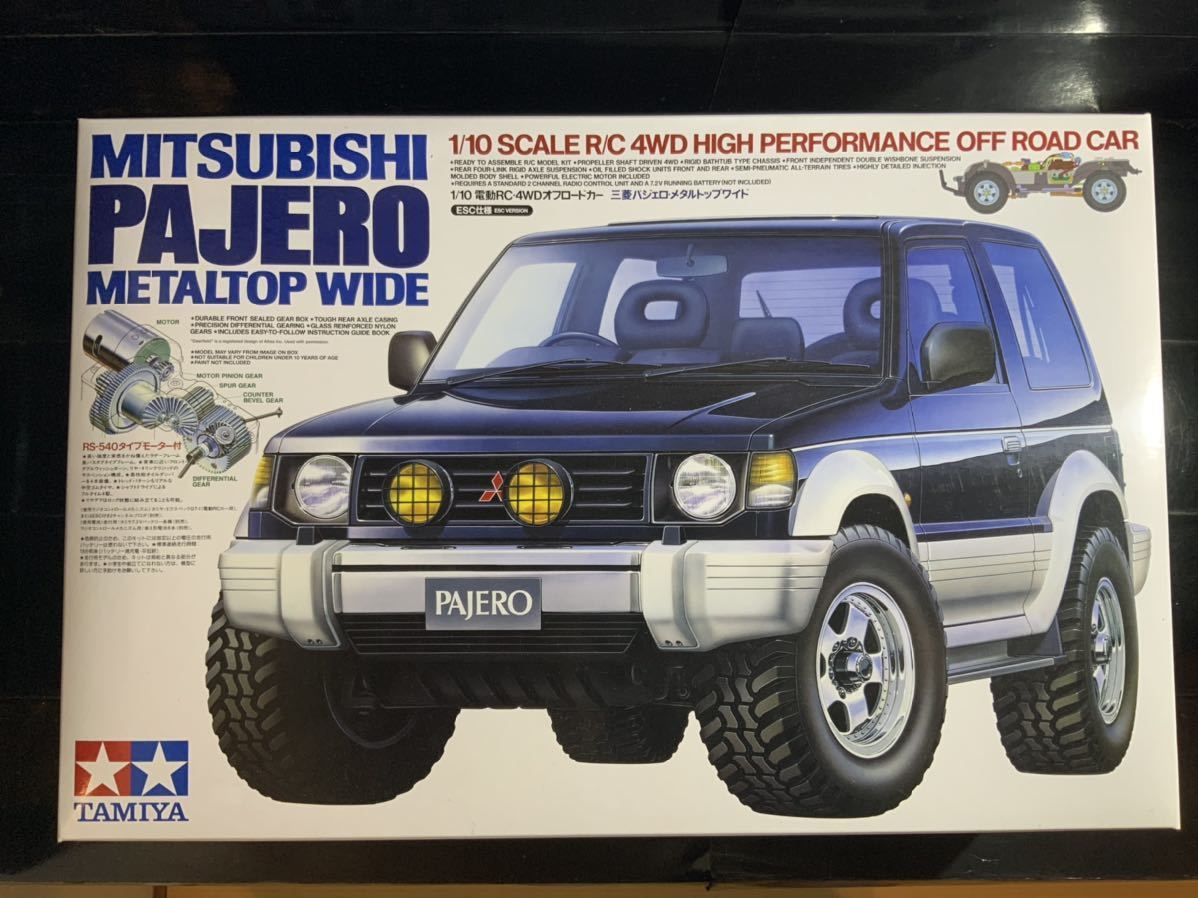 新品保管品】 タミヤ 1/10 電動RC・4WDオフロードカー 三菱 パジェロ