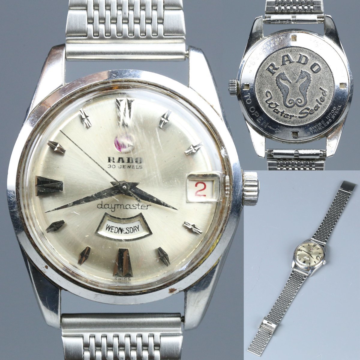 昊腕時計 RADO ラドー daymaster 30石 メンズ 自動巻き 11706 CASE