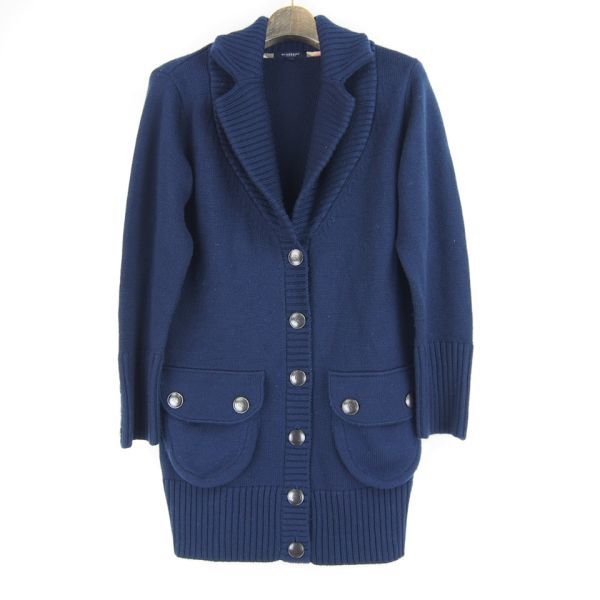 バーバリー BURBERRY LONDON*ウールカーディガン ロングニット