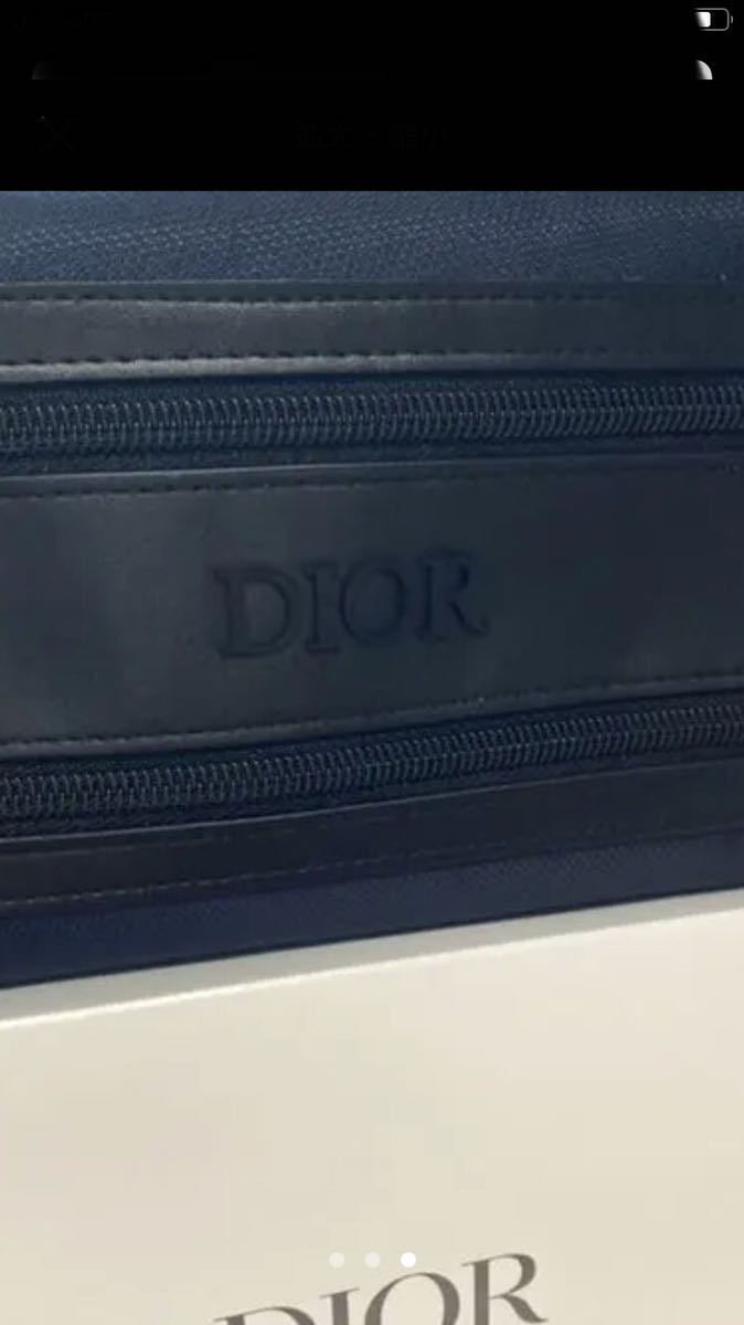 ディオール Dior ポーチ ノベルティ｜Yahoo!フリマ ブラック ブルー 最新　ディオール　ノベルティ　ポーチ　ディオールオム　メンズ　ソヴァージュ　Dior ラッピング有　プレゼントに