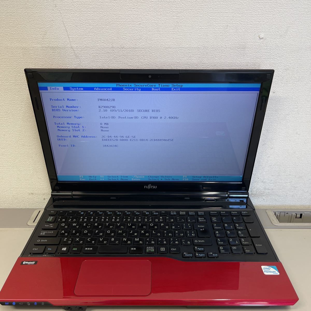 富士通 FMVA42JR LIFEBOOK AH42/J FMVA42JR (ルビーレッド) [201