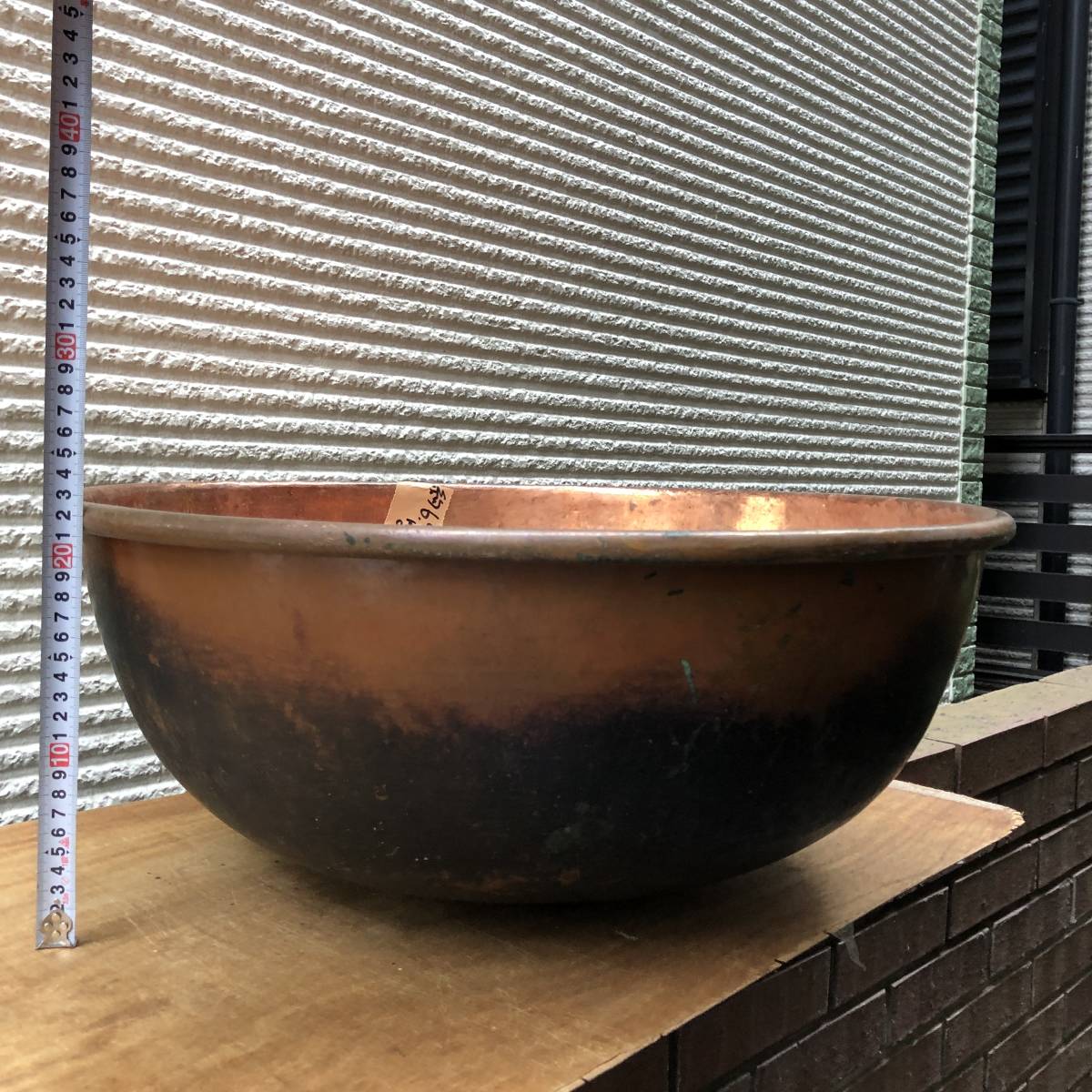 和菓子屋から 銅鍋 約 6.0 kg ◎ サワリ鍋 あん練 餡練 調理 和菓子屋から 銅鍋 約 6.0 kg ◎ サワリ鍋 あん練 餡練 調理