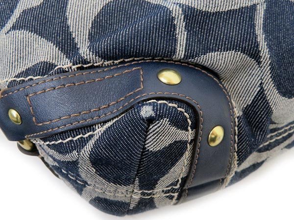 COACH/コーチ ビッグシグネチャー ショルダーバッグ 12578 デニム