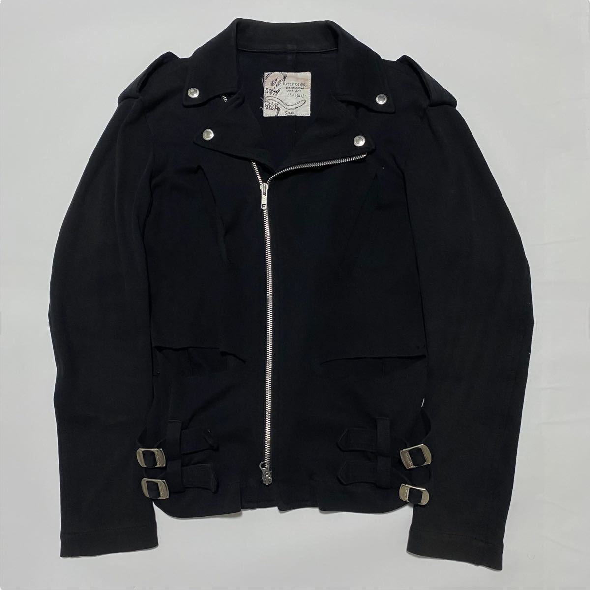 希少 UNDERCOVER 04SS Languid期 ARCHIVE 歪み ライダースジャケット 