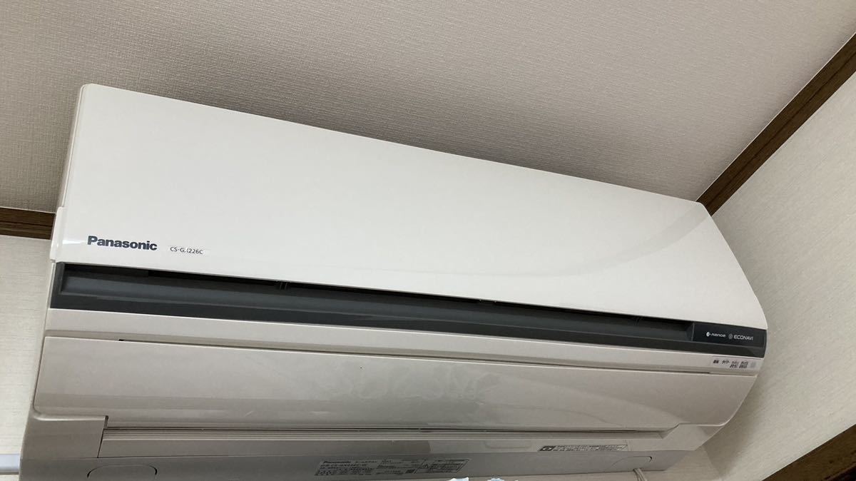 パナソニック エアコン 東京都 世田谷区にて CS-GX226C-W 0 日焼け CS 