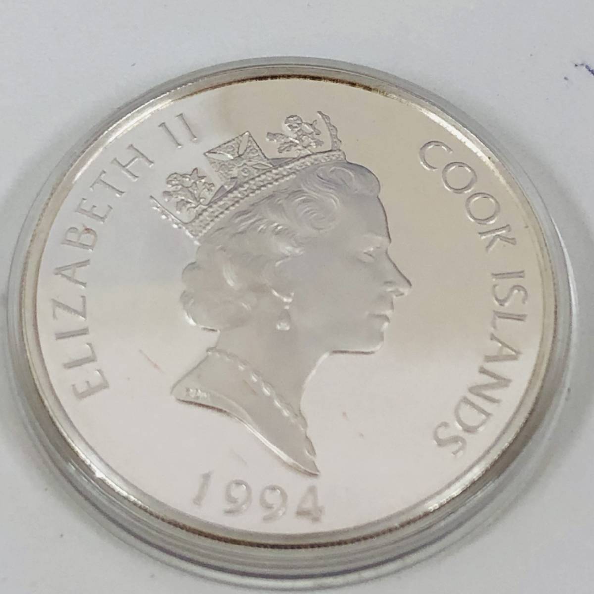 1994年 クック諸島プルーフ 記念10ドル銀貨エリザベス2世