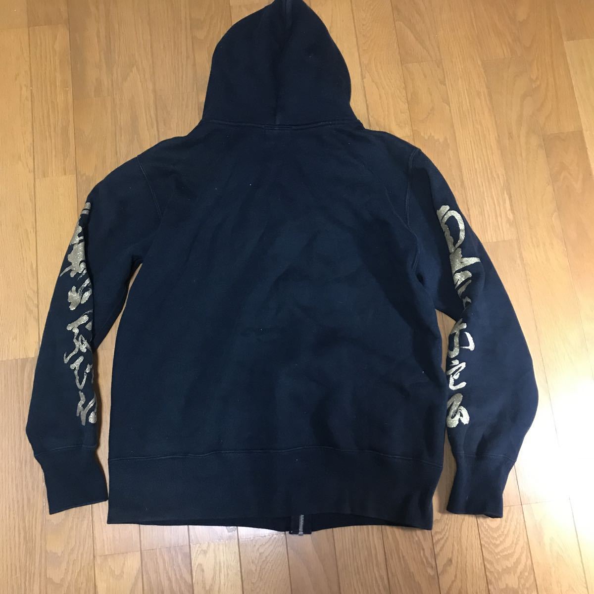 エヴィス EVISU NIPPON 南無阿弥陀仏 スウェットパーカー サイズ42