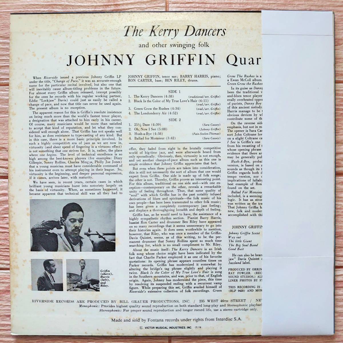 Johnny Griffin(ts)/The Kerry Dancers ジョニー・グリフィン(ts)/ザ 