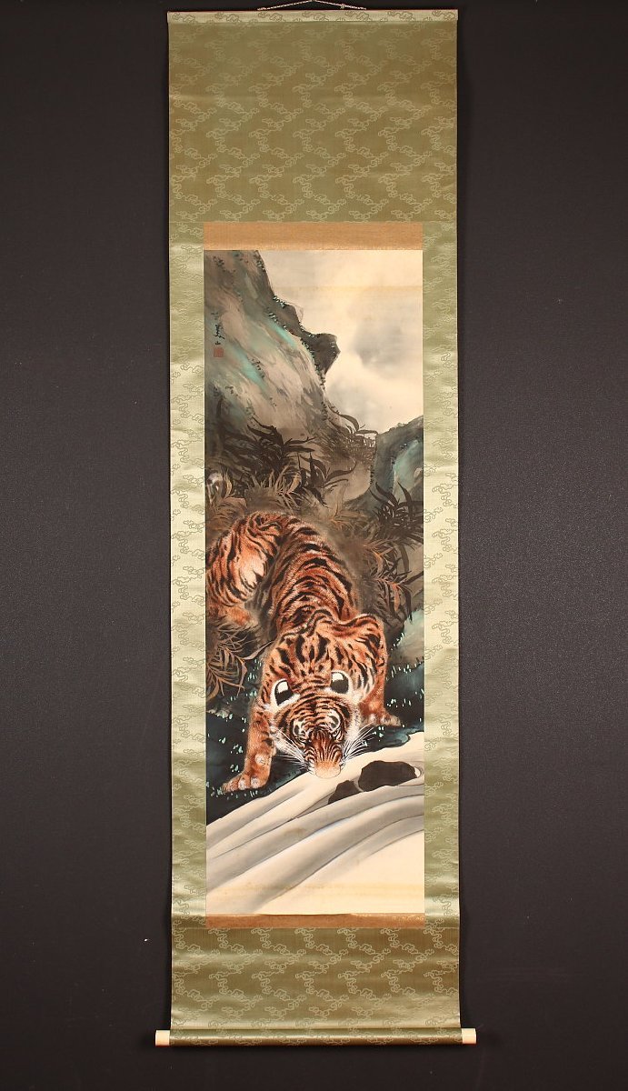  模写 一灯 pp6577 佐々木美山 猛虎図 広島の人 大橋翠石師事(花鳥、鳥獣)｜売買されたオークション情報、yahooの商品情報をアーカイブ公開 - オークファン 花鳥、鳥獣