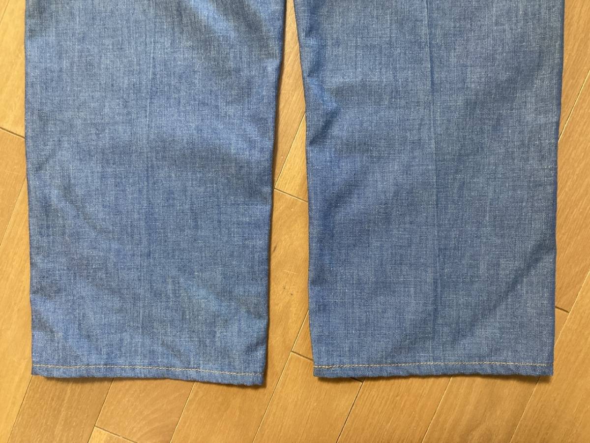70s ビンテージ Levis リーバイス 546 BIGE シャンブレー パンツ 