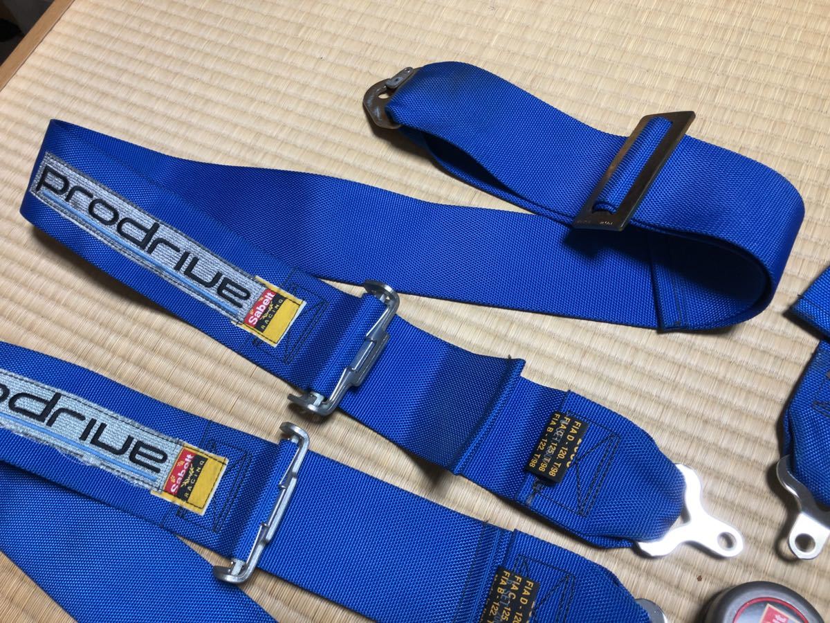 希少 プロドライブ 4点式シートベルト FIA 3インチ Prodrive サベルト 