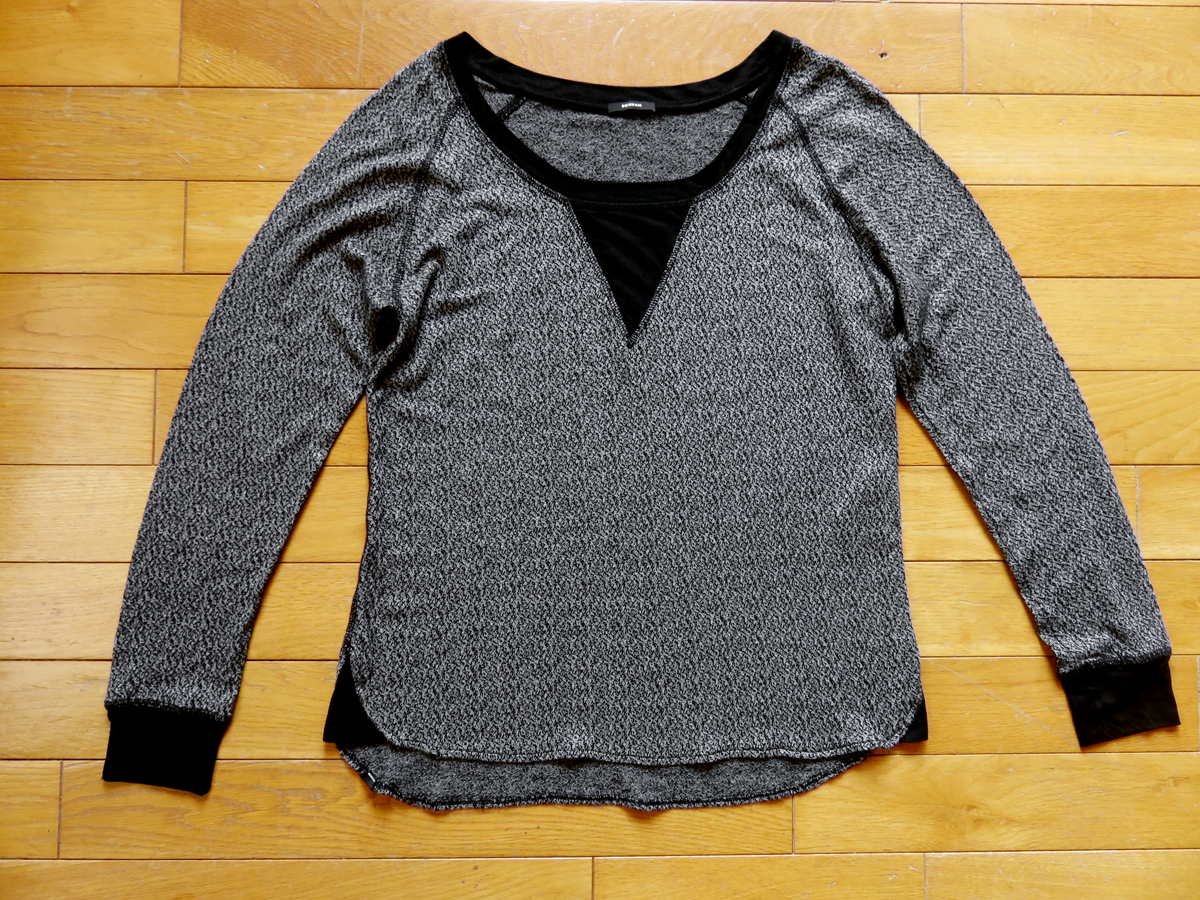 デンハム DENHAM カットソー 長袖Tシャツ ウール レーヨン ニット 
