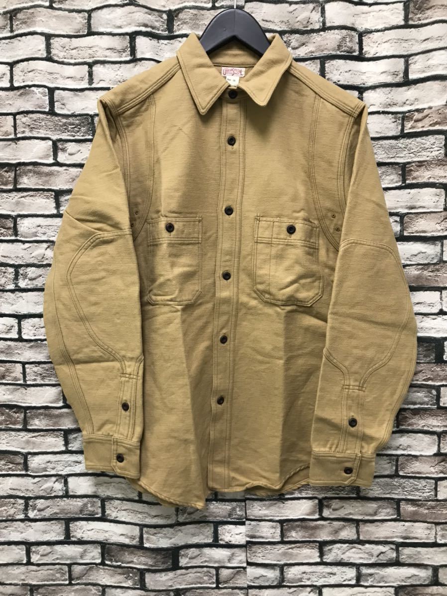 極美品★FREEWHEELERS G.F.STIFEL&CO フリーホイーラーズ★ヘビーオンスモールスキンワークシャツ