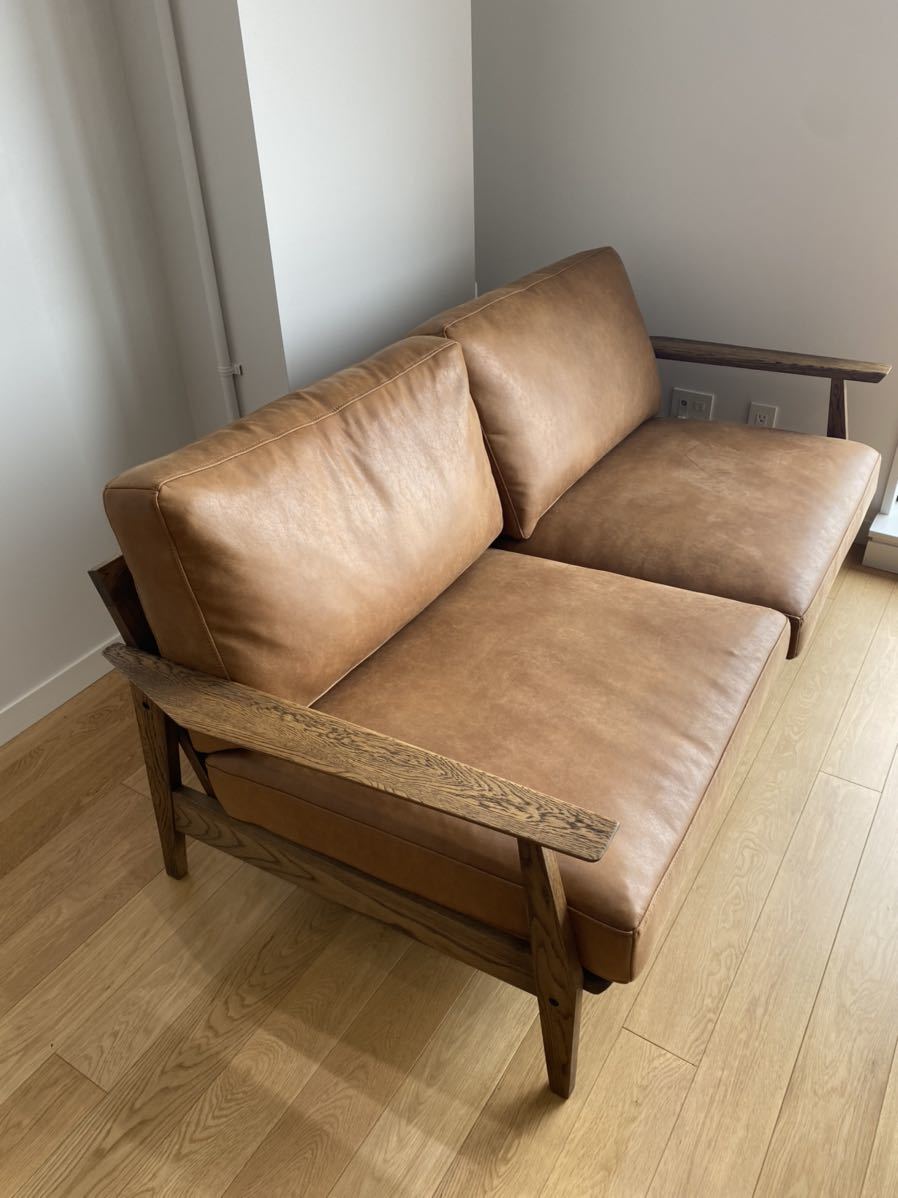 美品】クラッシュゲート/ 関家具 OAKER オーカー 2.5人掛けソファ/2.5P  