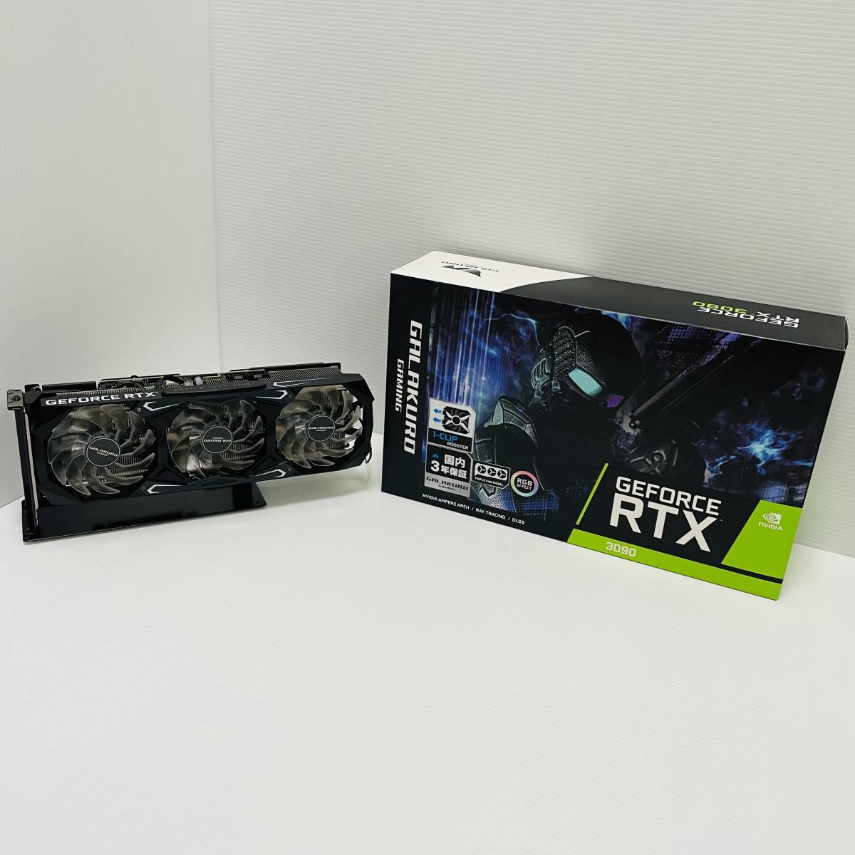 1円～】玄人志向 GALAKURO GAMING GG-RTX3090-E24GB/TP 【極美品・送料