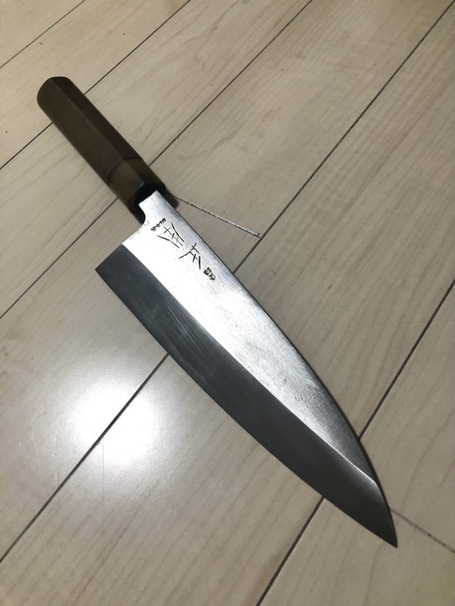 超美品】東源正久 牛刀 7寸 白一鋼（送料無料） 東源