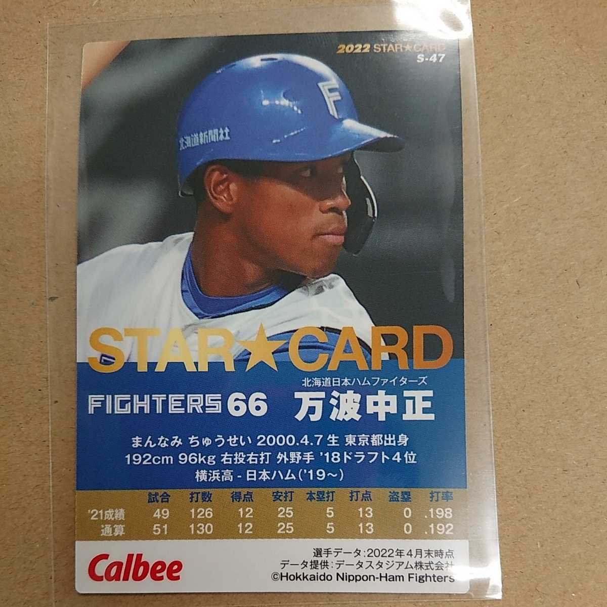 プロ野球チップス 2022 第2弾 スターカード s-47 万波中正 日本 